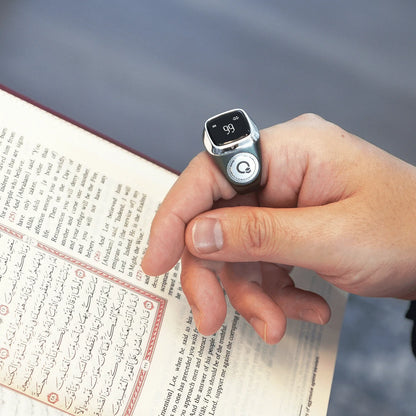 Smart Zikr Ring - Electronic Digital Counter for Prayer Time and Waterproof