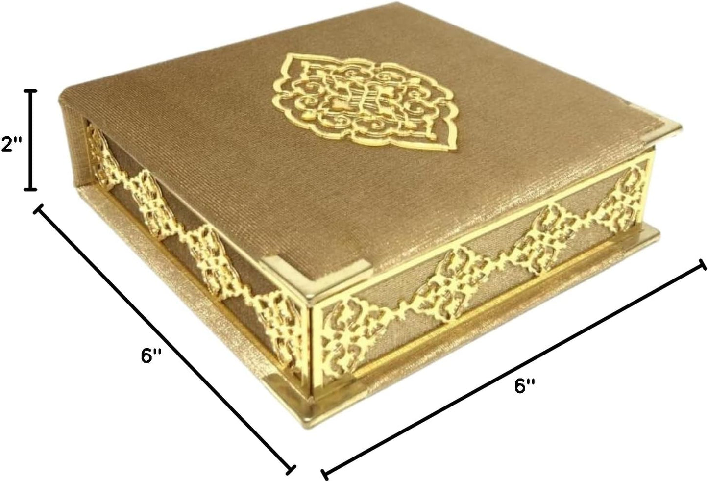 Velvet Quran Pearl Prayer Bead Set, Islamic Gifts for Eid Ramadan, Portable Box, Muslim Home Decor, Figured Gift Boxes Tasbih, Mawlid Present for Wedding, Umrah, Mosque, Praying, Special Day (Tan)