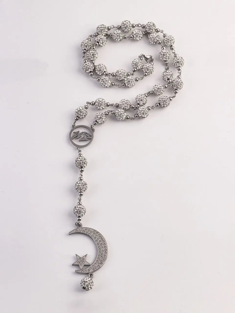 Arabic Rhinestone & Pearl Tasbih