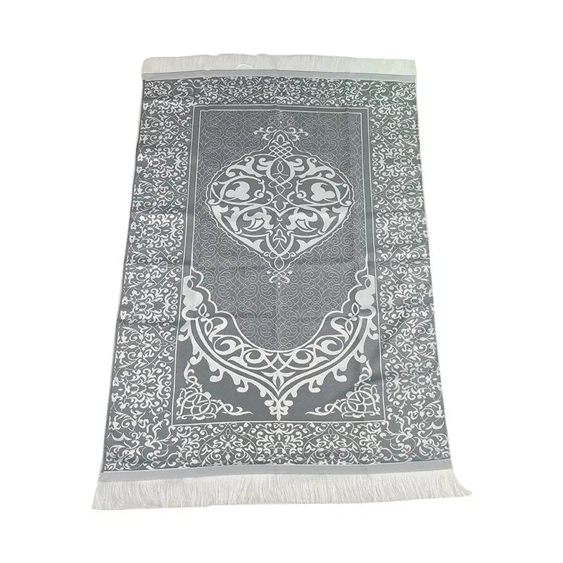 Muslim Prayer Mat Set with Prayer Beads