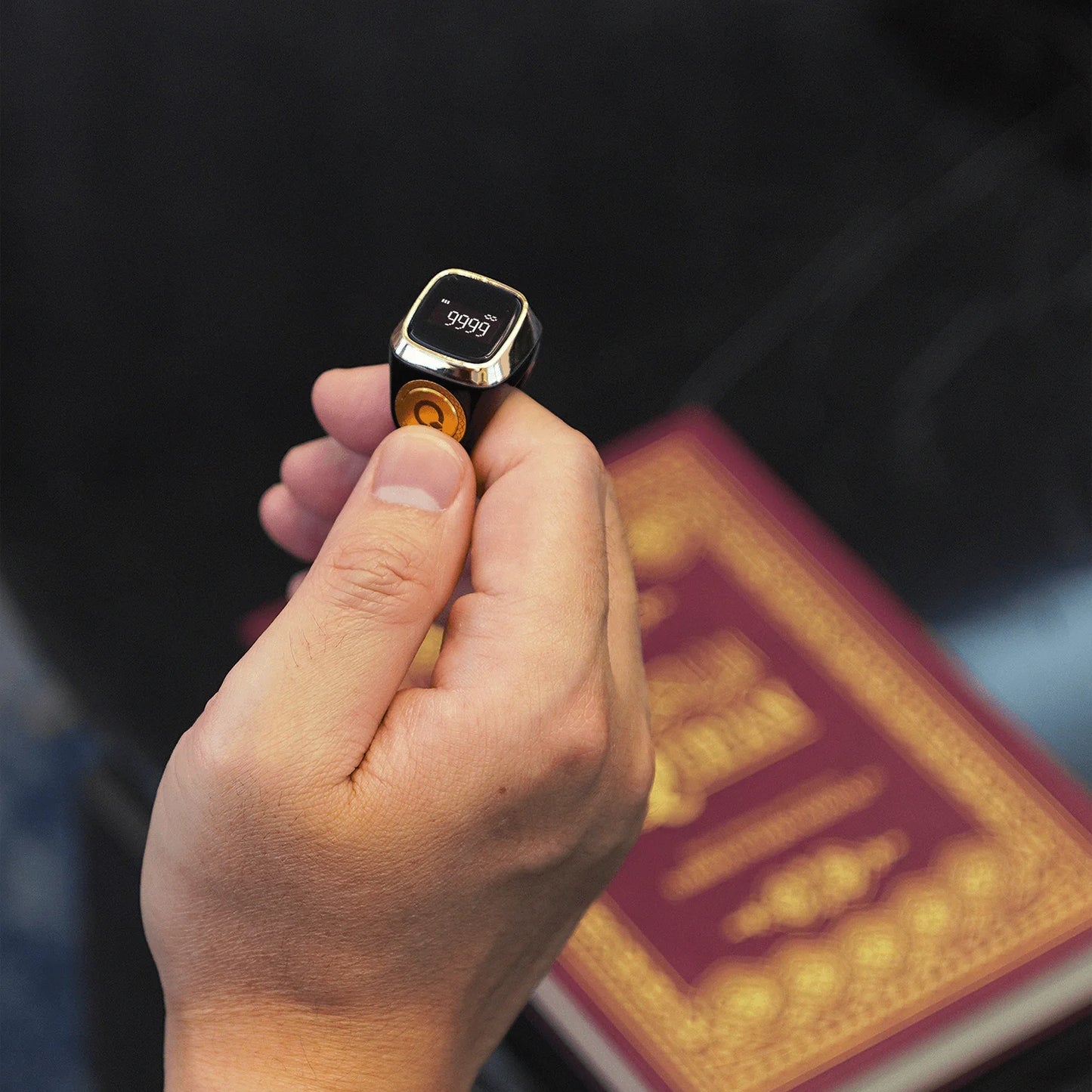 Smart Zikr Ring - Electronic Digital Counter for Prayer Time and Waterproof